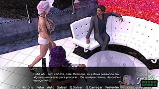 Employee's Milf Family Ep 11: Hard Fuck In Club With Milf And Waitress