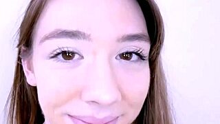 stunning brunette model pounded hard during her intense casting audition