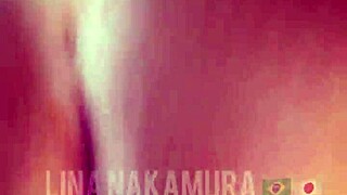japonesa lina nakamura sucks and rides black cock dry in parking lot