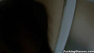 skinny shy rina teen fucks glasses guy doggystyle on stairway cumshot