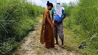 Indian Wife Bent Over Hardcore Doggystyle Assfucking on Village Ranch