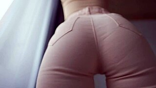 she smothers you in tight jeans then counts down your explosive cum