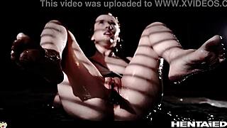 horny petite teen screams in ecstasy laying alien eggs from monster cock creampie birth