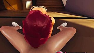 seductive anime suzu titfucks monster cock with sloppy blowjob cum finish