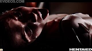 horny petite teen screams in ecstasy laying alien eggs from monster cock creampie birth