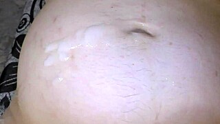 cuckold hubby catches his pregnant wife post bareback creampie with stranger