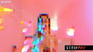 raver slut's lap dance turns into wild blowjob and ass worship