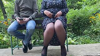 oh mommy in-law your stockings make me so dirty hard for you