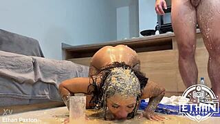 Michy Perez's sloppy puke piss recycling turns into wild domination fest