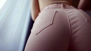 she smothers you in tight jeans then counts down your explosive cum