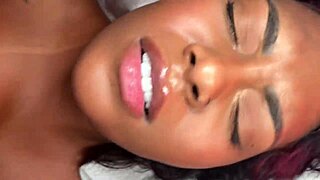 Curvy ebony Bartira Luz begs for rough pussy pounding