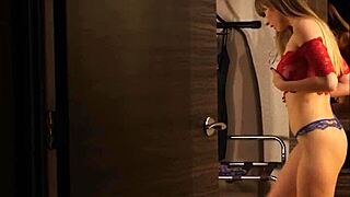 angel the 18+ blonde with pierced nipples rides big cock cowgirl in hotel then doggystyle cumshot 😏🏨💦