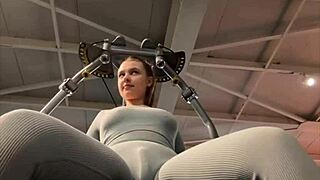 Young Woman Feels Intense Emotional Pleasure Masturbating Hard in Gym