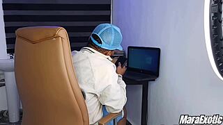 Stepmom slurps big cock sloppily swallows hot cum