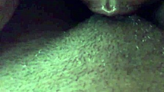 my horny ebony stepsis with daddy vibes begs for head from her black lover