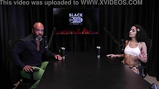 Passionate Bibi Hourani Shows Tattooed Tits Fingers Ass Slaps Blowjob