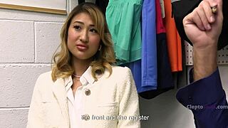 crazy rich asian girl submits to sleazy cop's rough punishment.