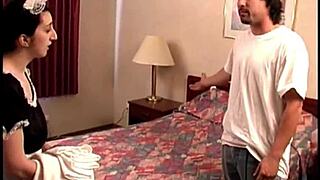 tracy and samara mae get their big tits spanked hard by hotel belt