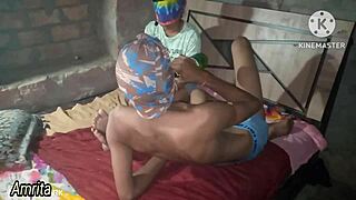 hot indian sister-in-law seduces stepbrother-in-law for steamy bedroom encounter