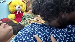 What if horny Indian bhabhi tempts neighbor into rough dorm action?