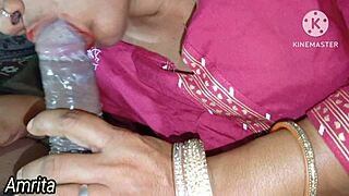 hot indian sister-in-law seduces stepbrother-in-law for steamy bedroom encounter