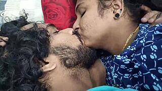 What if horny Indian bhabhi tempts neighbor into rough dorm action?