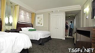 fucking ladyboy's tight ass pov until rough cum explosion inside