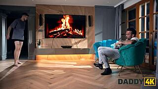 hey, this horny teen's perfect body cheats on bf for daddy bedroom fun 😈🍆💦