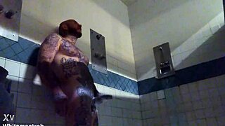 damn in prison jerking huge tattooed white cock wet solo cumshot