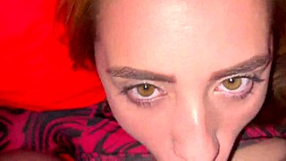 Choking on cock, beautiful slut gags in rough domination