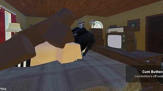 roblox slut drops to knees slurping massive bbc for her dominant master every time
