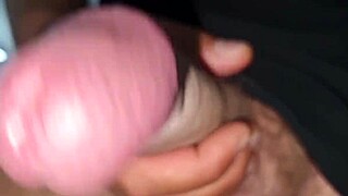 hey check her panting and moaning that huge cock close-up then the massive cumshot explodes