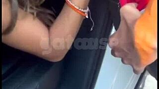 Casada safada bends over for lover's big cock doggystyle while corno films outside