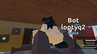roblox slut drops to knees slurping massive bbc for her dominant master every time