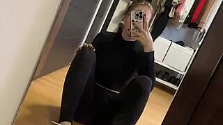 early morning blacknails girl slips into pink socks teasing fetish soles for feetworld fans