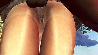 Sexy big tits babe gets clothes ripped on beach for wet pussy cum fuck