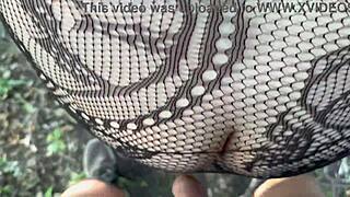 POV BAREBACK SEX WITH CHUBBY MARRIED MILF WIFE OUTDOORS NO CONDOM CREAMPIE PUBLIC QUICKIE