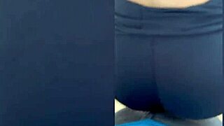 Naughty brunette biker babe rides monster cock to beach cum