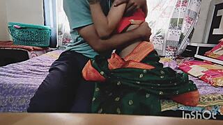 indian maid begs for my monster cock pounding her big ass early morning in bed