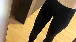 early morning blacknails girl slips into pink socks teasing fetish soles for feetworld fans