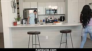 stepsis shakes ass then bounces on my cock hard