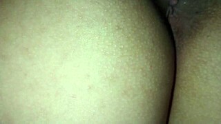 Wife sneaks creampie fun with husband's friend during his night shift work