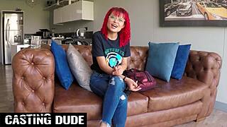 Redhead Latina Teen Slurps Monster Cock Messy in POV 😩🔥