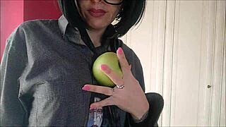 chantalchannel hot in man dress strips to shaved pussy tease