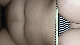 i got fucked hard by pizza guy in living room and he creampied my ass full 🔥🍕