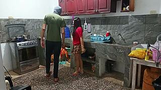 Perverted Neighbor Flashes Huge Ass While Hubby Watches Her Kinky Show