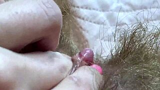 extreme closeup huge clitoris rubbing to dripping orgasm