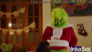 Grinch and victoria camargo ruin christmas with wild anal cosplay fuck