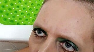 German milf prostitute Sandra gulps down sperm after blowjob!