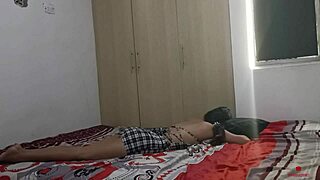 hermanastras alone in room getting horny for lesbian pussy play